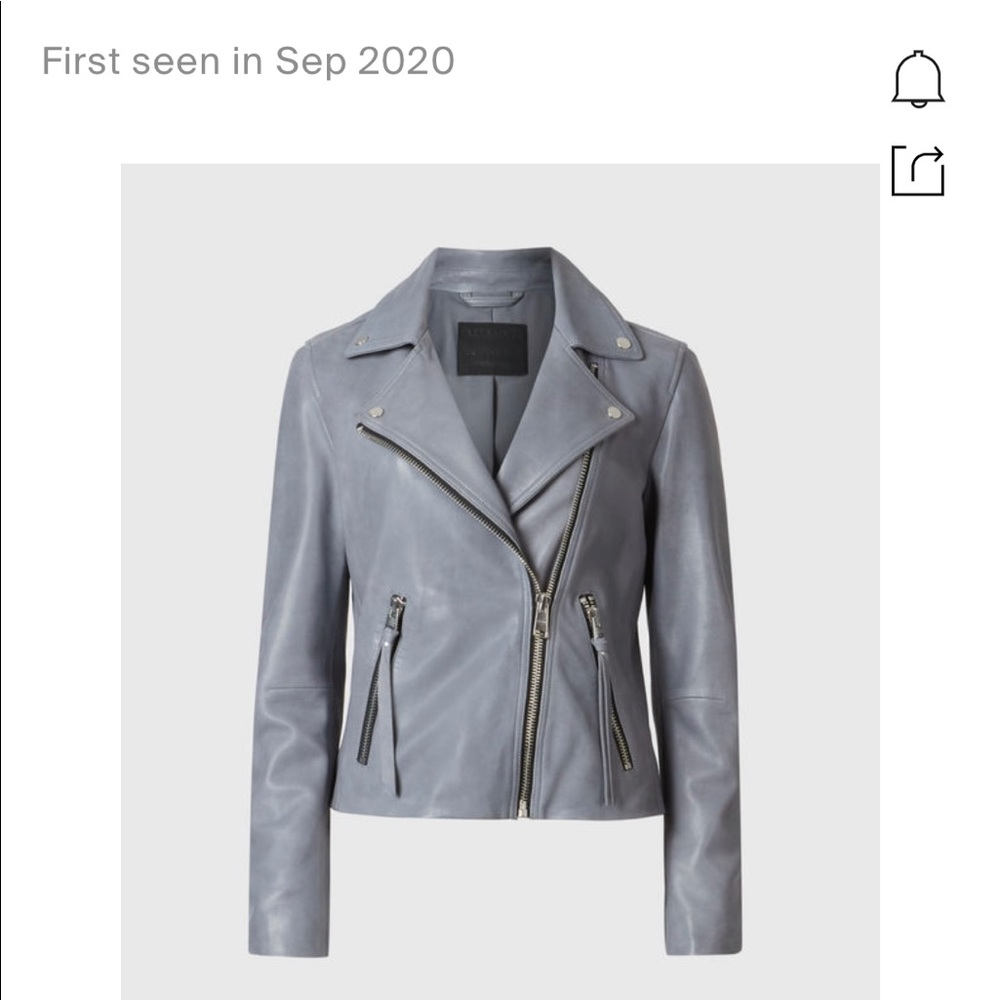 AllSaint Sky Blue Leather